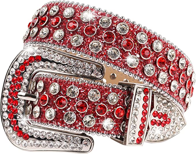 Black Western Cowgirl Bling Rhinestone Belt